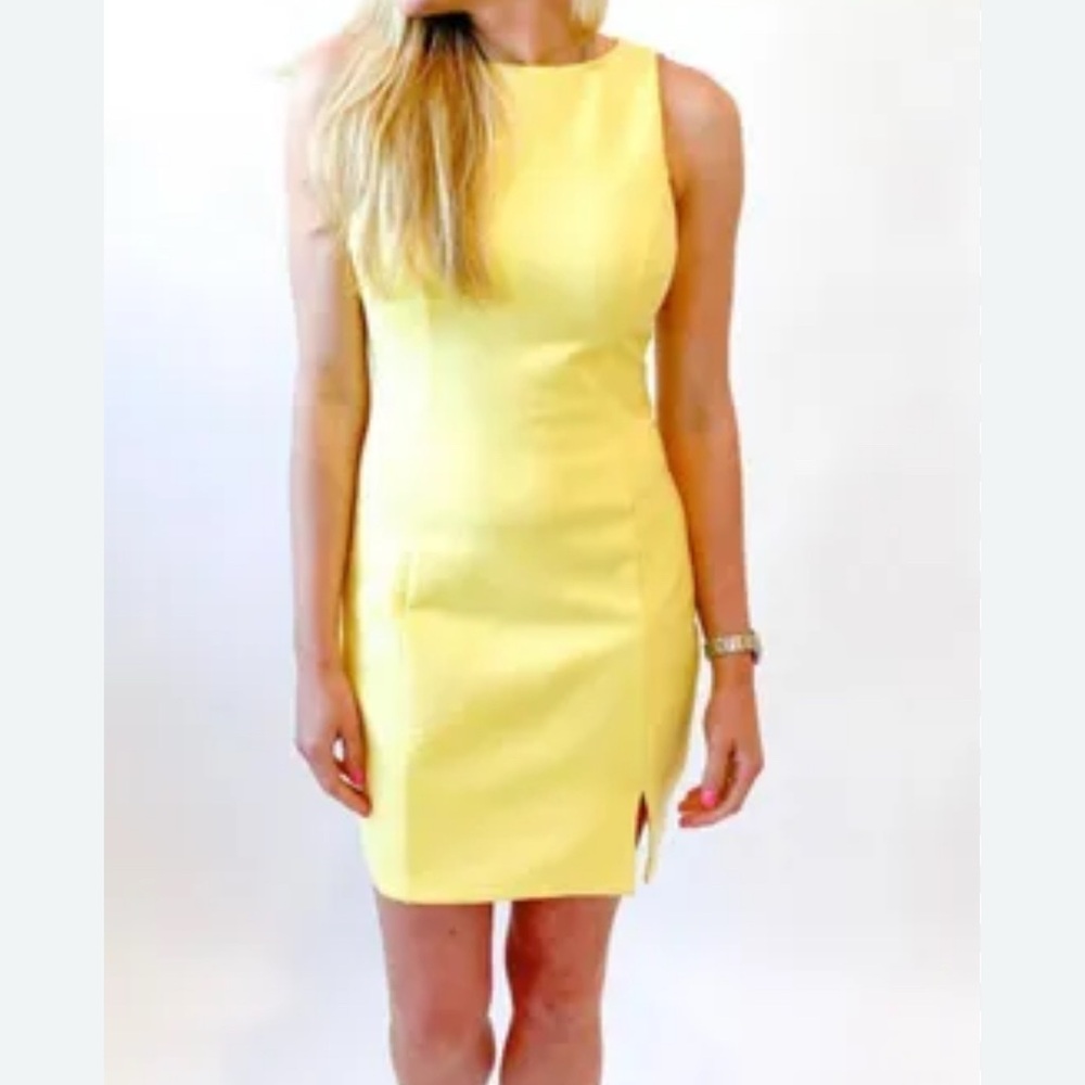 Yellow cocktail dress